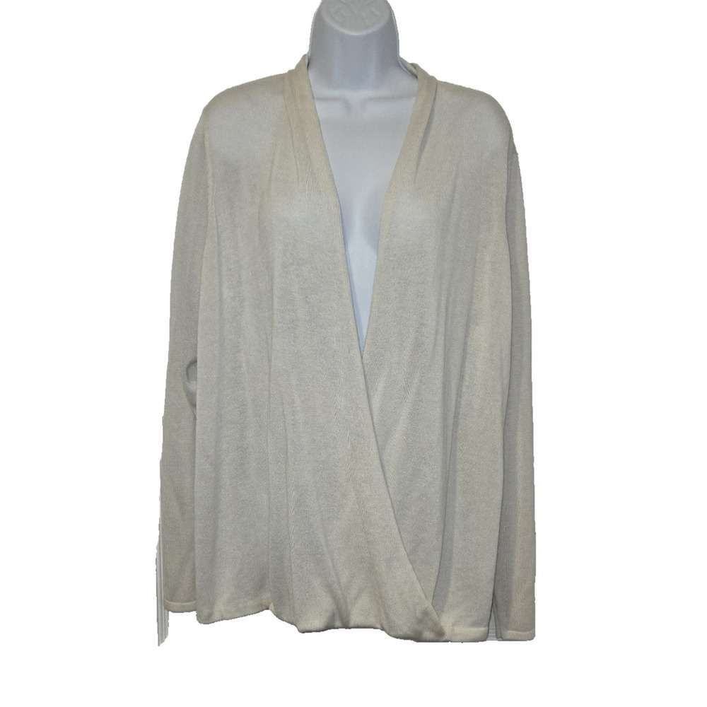 NWT Eileen Fisher Women's Sweater Sleek Tencel Merino Wool Knit Lightweight 2X - Picture 1 of 11